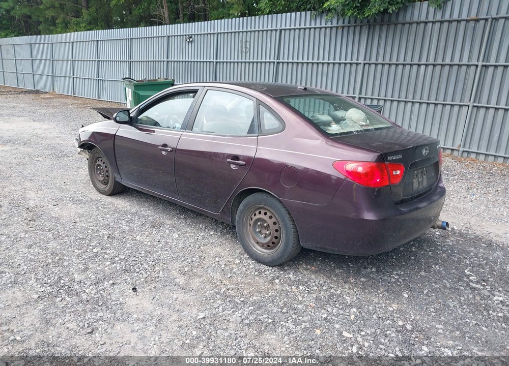 2008 HYUNDAI ELANTRA GLS/SE VIN: KMHDU46D48U407004
