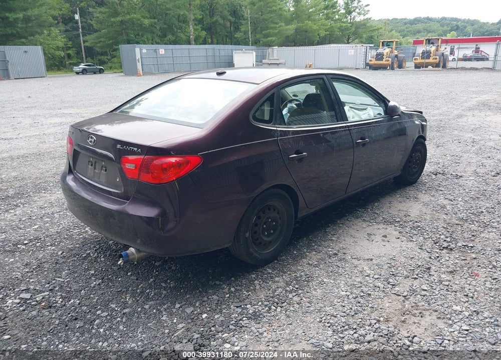 2008 HYUNDAI ELANTRA GLS/SE VIN: KMHDU46D48U407004