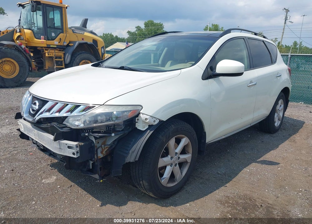 2010 NISSAN MURANO SL VIN: JN8AZ1MW0AW113397