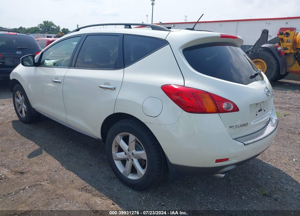 2010 NISSAN MURANO SL VIN: JN8AZ1MW0AW113397