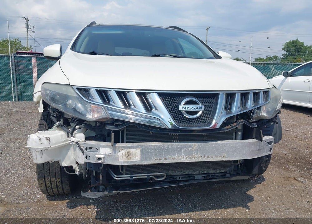 2010 NISSAN MURANO SL VIN: JN8AZ1MW0AW113397