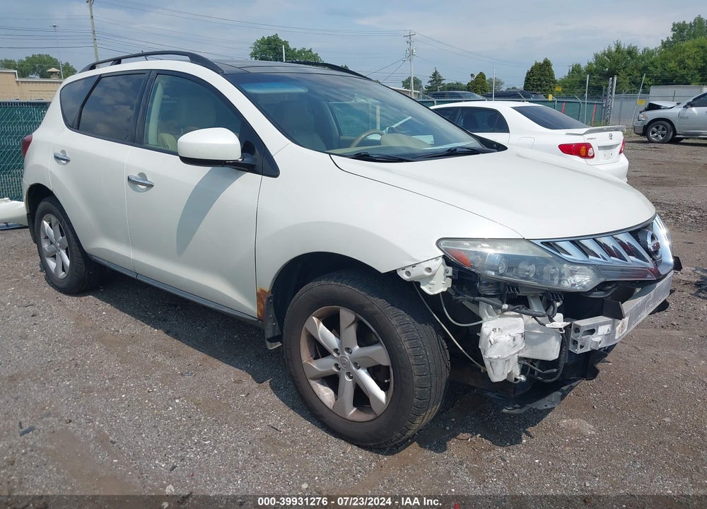 2010 NISSAN MURANO SL VIN: JN8AZ1MW0AW113397