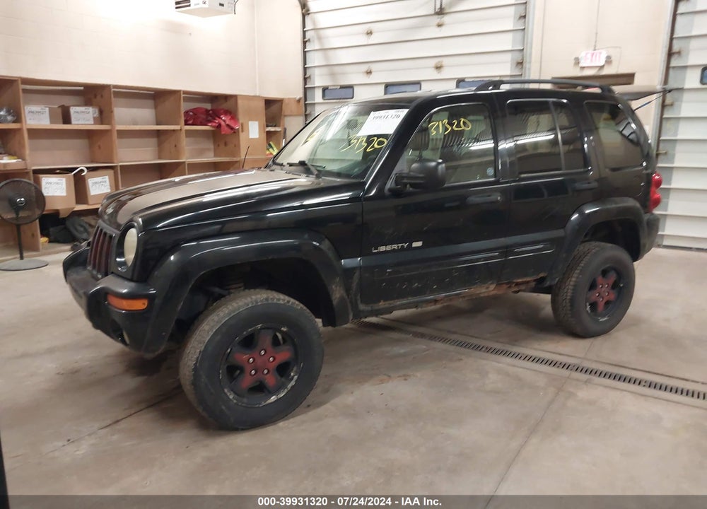 2002 JEEP LIBERTY LIMITED EDITION VIN: 1J4GL58K52W147904