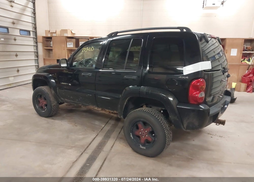 2002 JEEP LIBERTY LIMITED EDITION VIN: 1J4GL58K52W147904