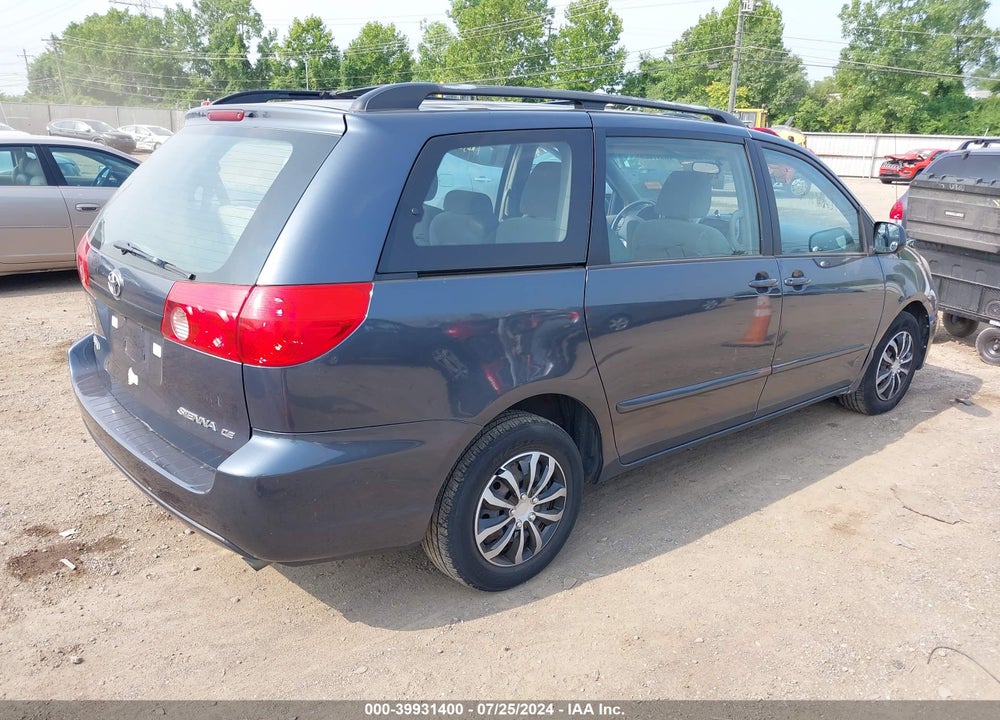2009 TOYOTA SIENNA CE VIN: 5TDZK23C79S262448