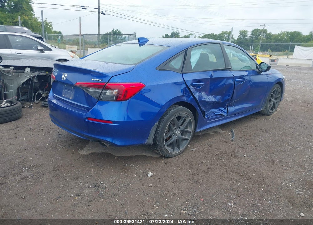 2022 HONDA CIVIC SPORT VIN: 2HGFE2F58NH558290