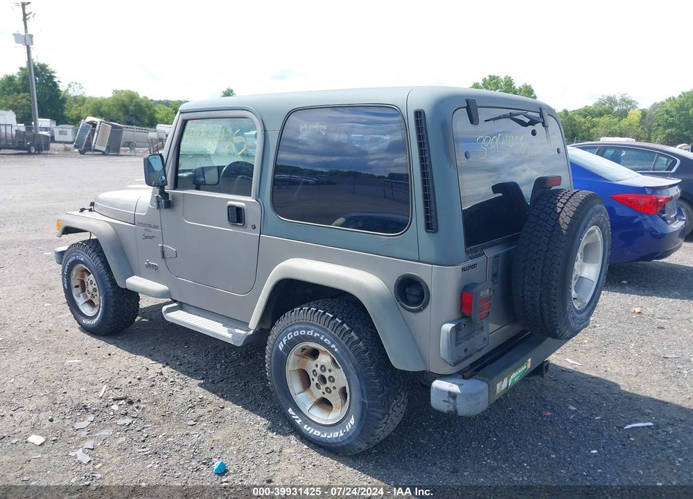 2001 JEEP WRANGLER SPORT VIN: 1J4FA49S31P318345