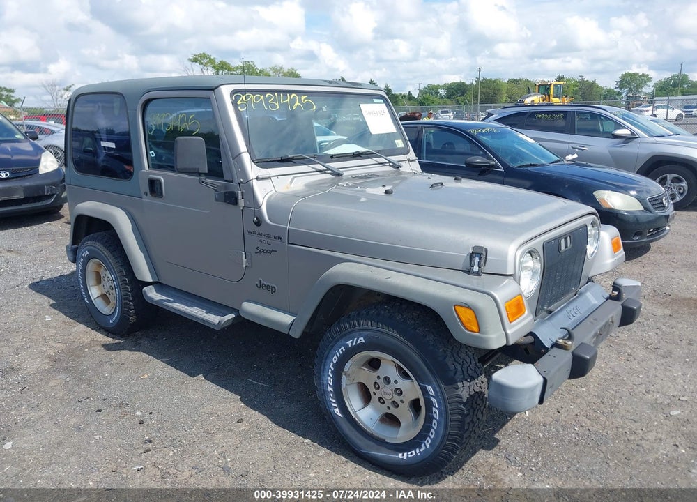 2001 JEEP WRANGLER SPORT VIN: 1J4FA49S31P318345