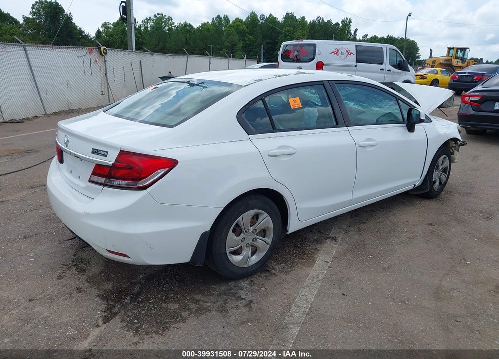 2013 HONDA CIVIC LX VIN: 19XFB2F57DE082003