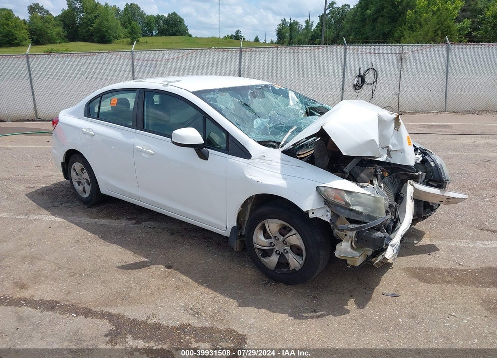 2013 HONDA CIVIC LX VIN: 19XFB2F57DE082003