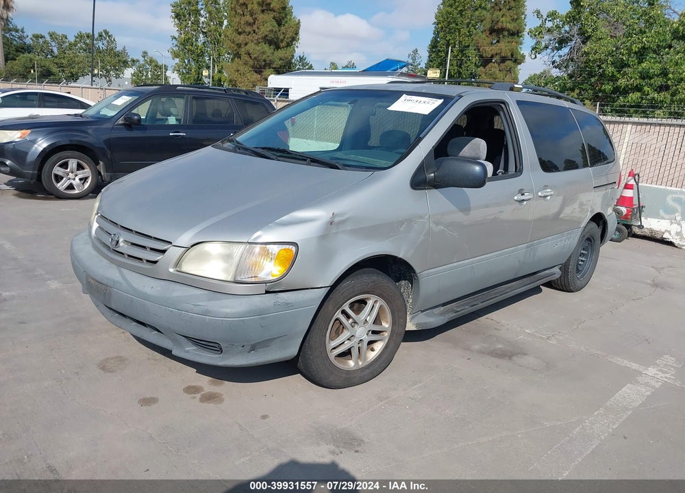2001 TOYOTA SIENNA LE VIN: 4T3ZF13C01U402695