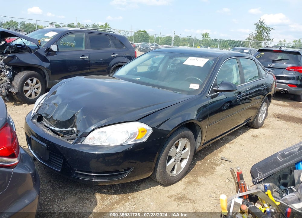 2008 CHEVROLET IMPALA LT VIN: 2G1WT58K081269676