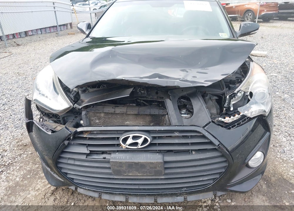 2013 HYUNDAI VELOSTER TURBO W/BLACK VIN: KMHTC6AE3DU130009