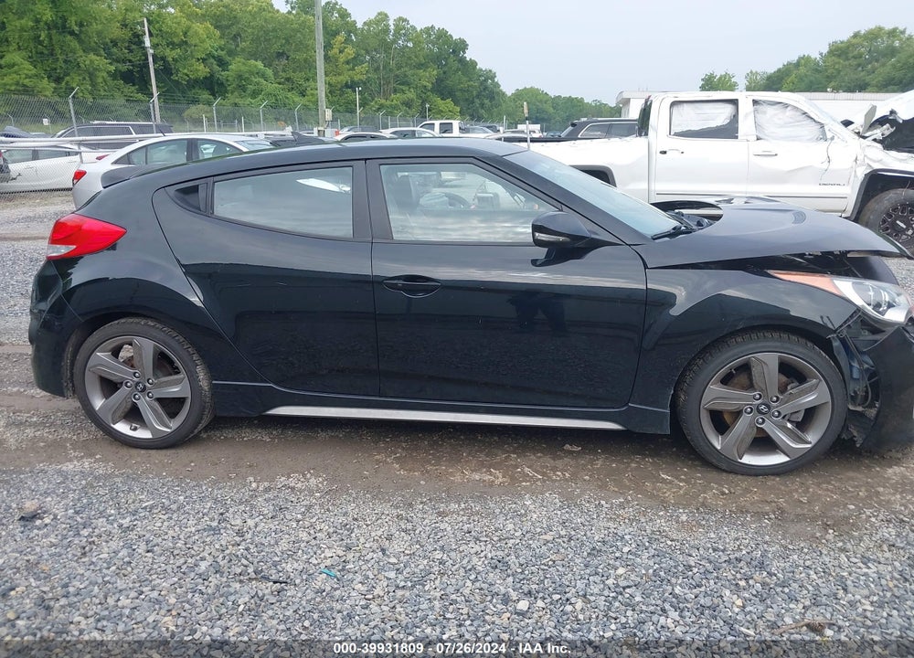 2013 HYUNDAI VELOSTER TURBO W/BLACK VIN: KMHTC6AE3DU130009