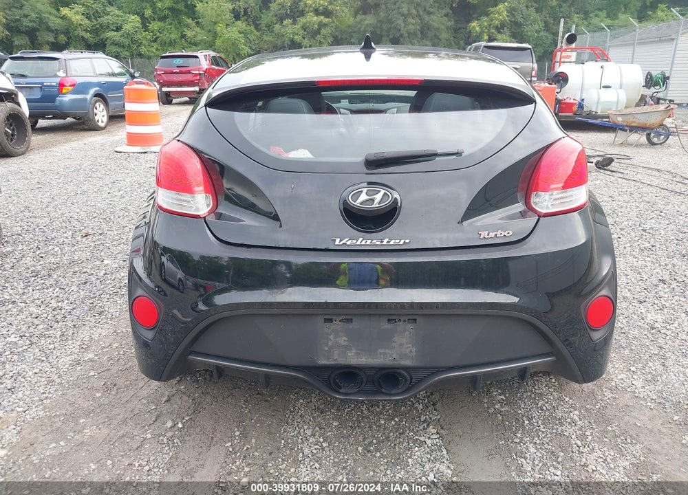 2013 HYUNDAI VELOSTER TURBO W/BLACK VIN: KMHTC6AE3DU130009