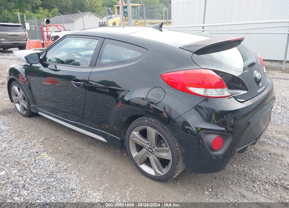 2013 HYUNDAI VELOSTER TURBO W/BLACK VIN: KMHTC6AE3DU130009