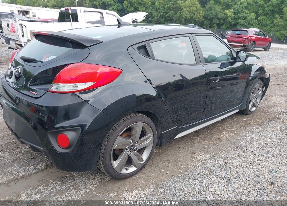2013 HYUNDAI VELOSTER TURBO W/BLACK VIN: KMHTC6AE3DU130009