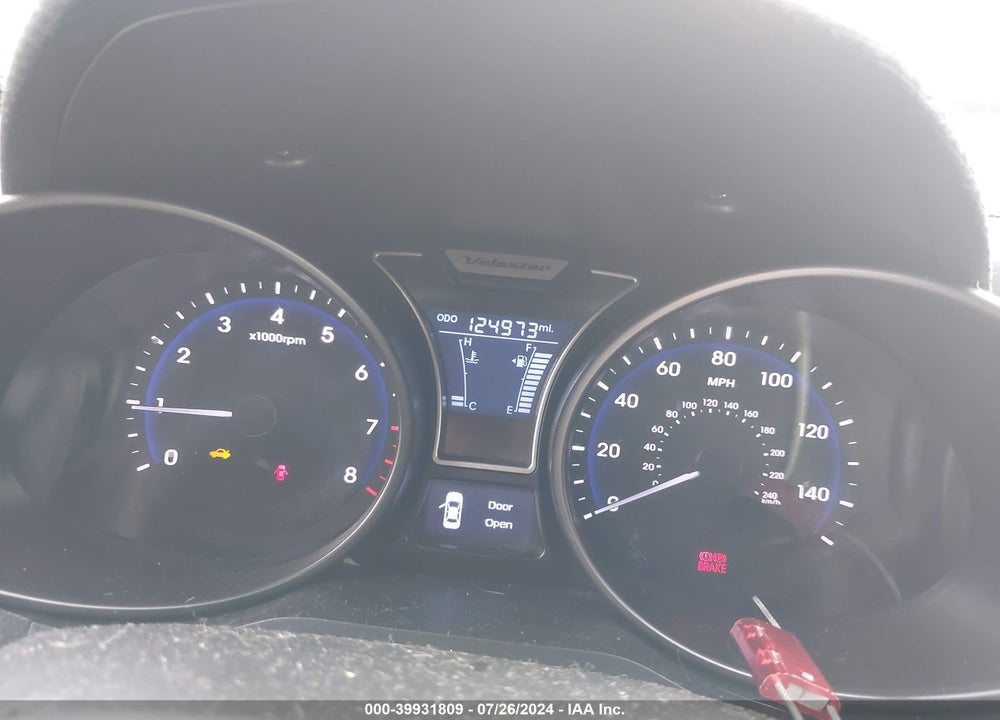 2013 HYUNDAI VELOSTER TURBO W/BLACK VIN: KMHTC6AE3DU130009