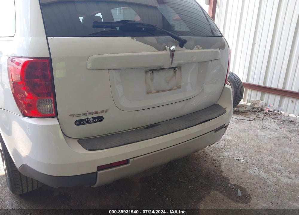 2007 PONTIAC TORRENT VIN: 2CKDL63F776035401