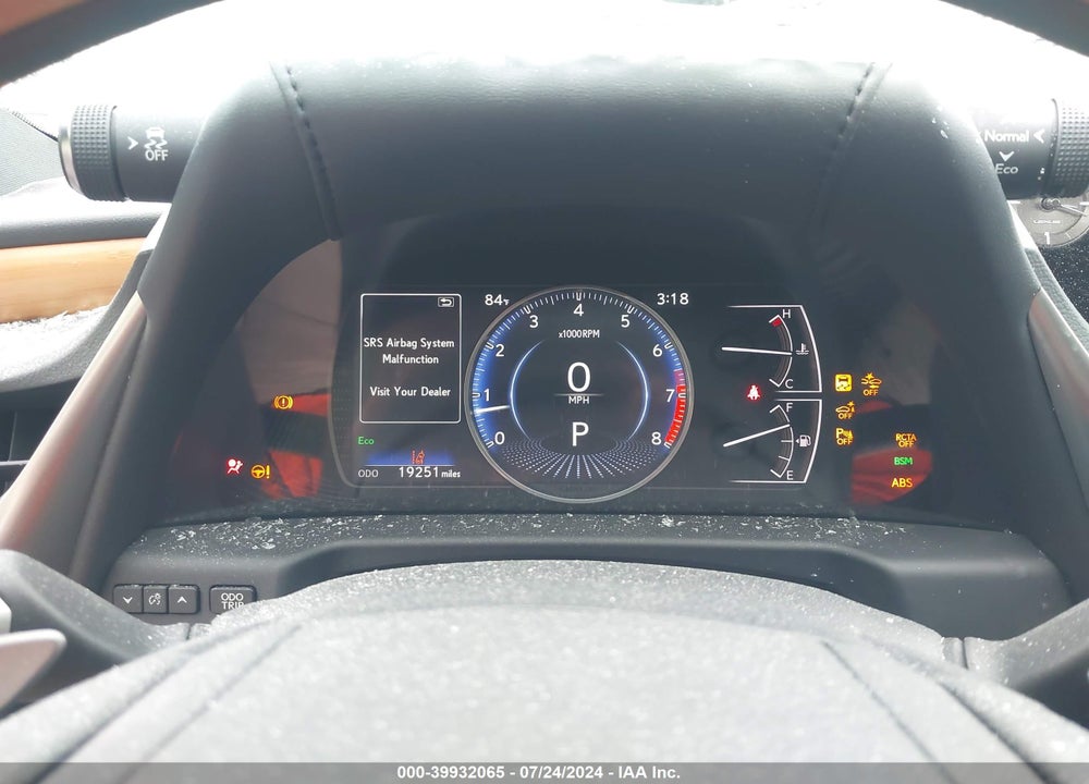 2019 LEXUS ES 350 LUXURY VIN: 58ABZ1B16KU026273