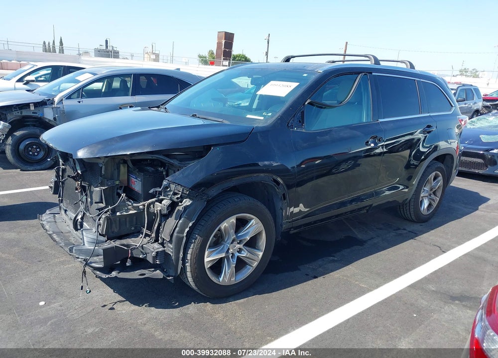 2014 TOYOTA HIGHLANDER LIMITED V6 VIN: 5TDYKRFHXES010778