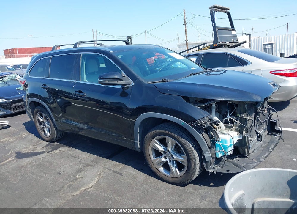 2014 TOYOTA HIGHLANDER LIMITED V6 VIN: 5TDYKRFHXES010778
