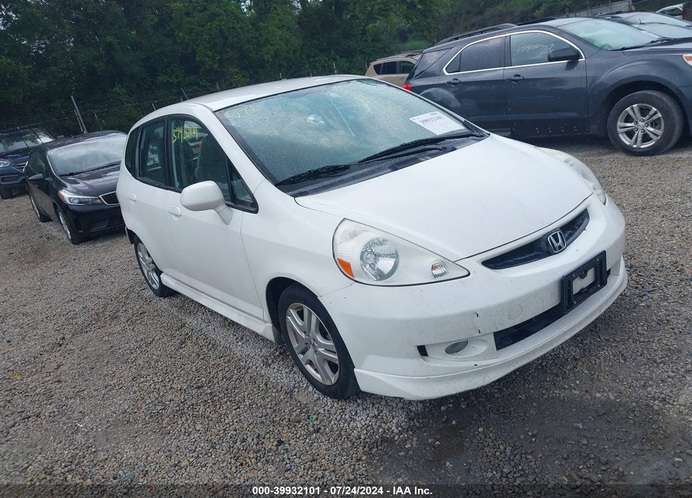 2007 HONDA FIT SPORT VIN: JHMGD38667S046247