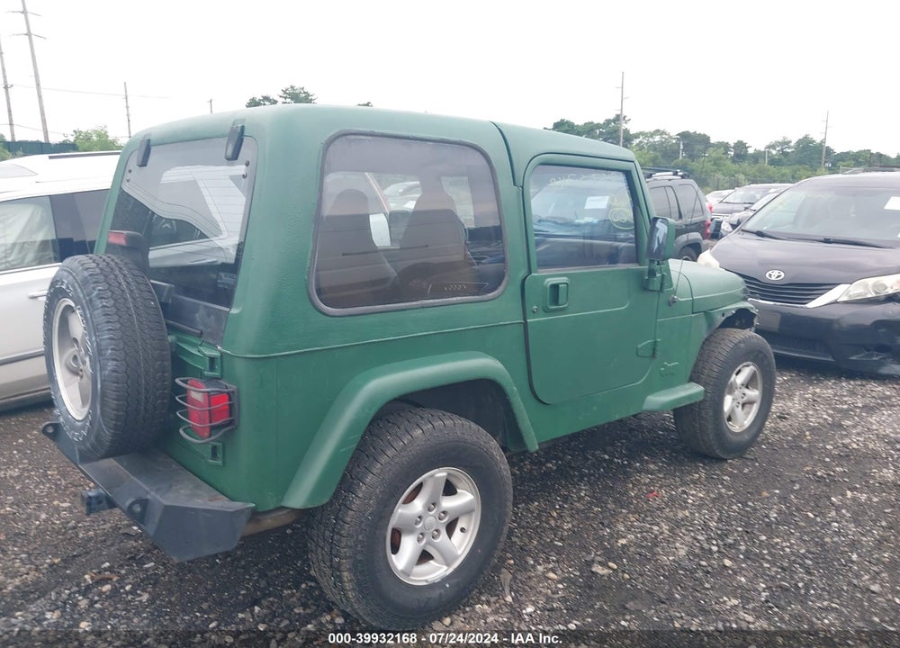 1997 JEEP WRANGLER SPORT VIN: 1J4FY19S2VP525387