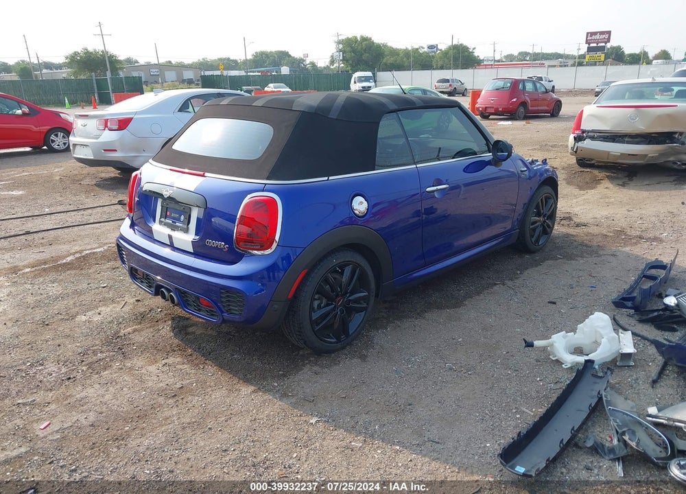 2019 MINI CONVERTIBLE COOPER S VIN: WMWWG9C51K3E41445