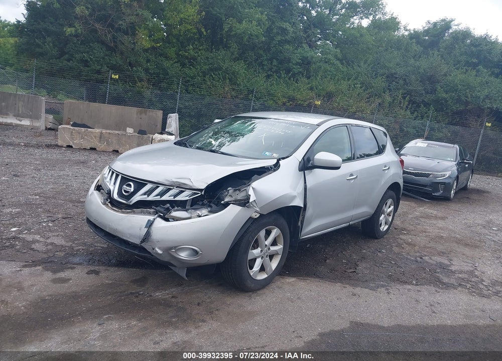 2009 NISSAN MURANO S VIN: JN8AZ18W59W205336