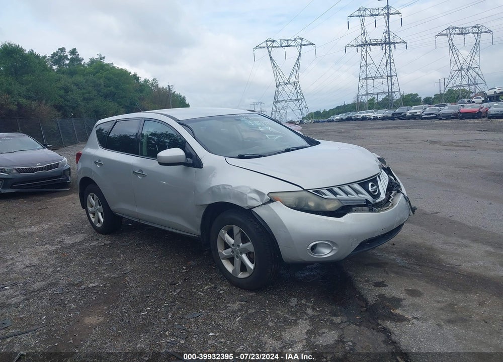 2009 NISSAN MURANO S VIN: JN8AZ18W59W205336