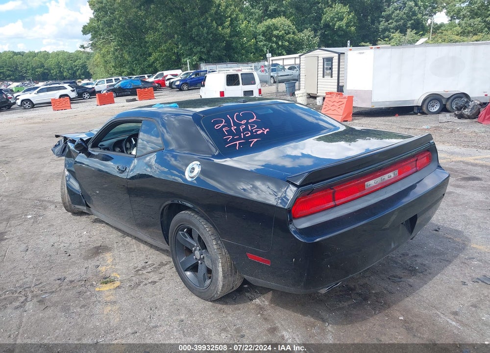 2012 DODGE CHALLENGER SXT VIN: 2C3CDYAG3CH292162