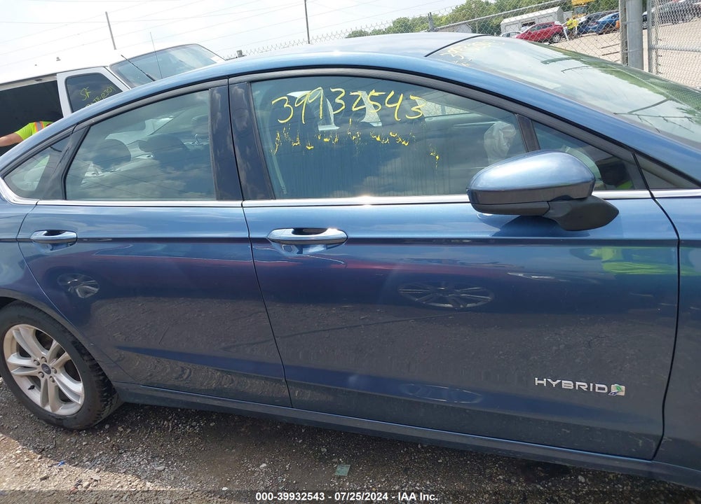 2018 FORD FUSION HYBRID SE VIN: 3FA6P0LU5JR230208