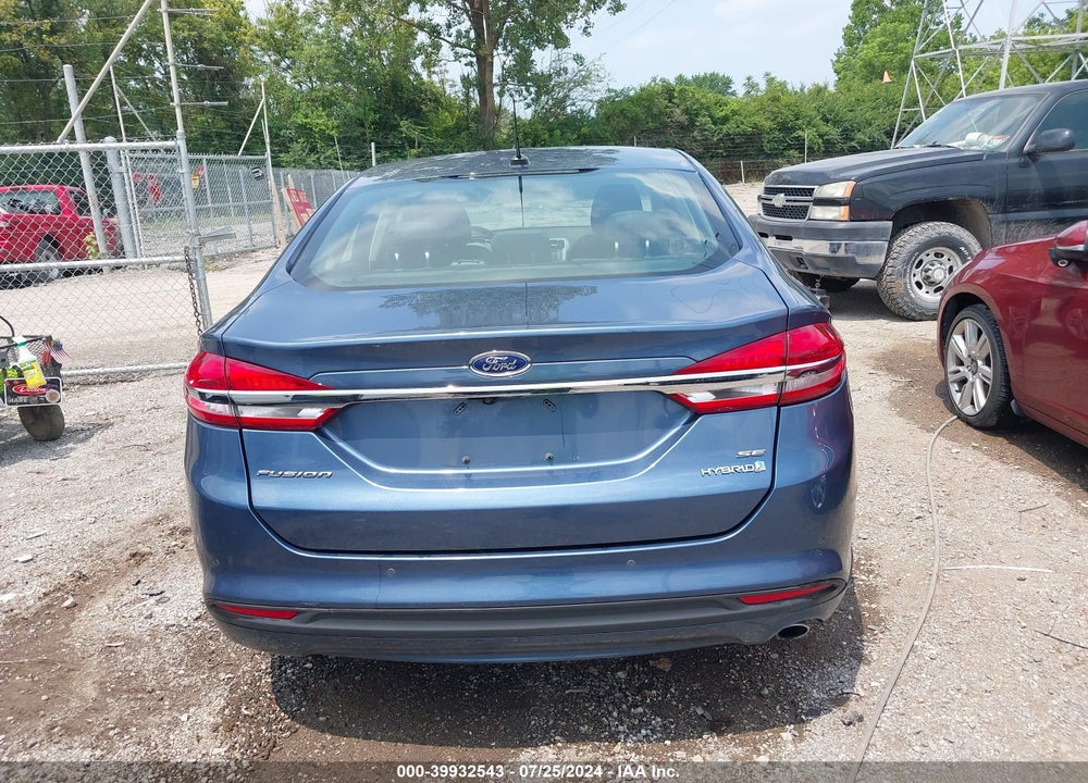 2018 FORD FUSION HYBRID SE VIN: 3FA6P0LU5JR230208