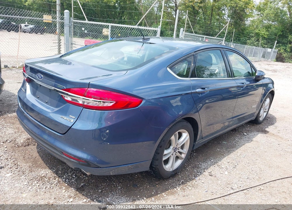 2018 FORD FUSION HYBRID SE VIN: 3FA6P0LU5JR230208