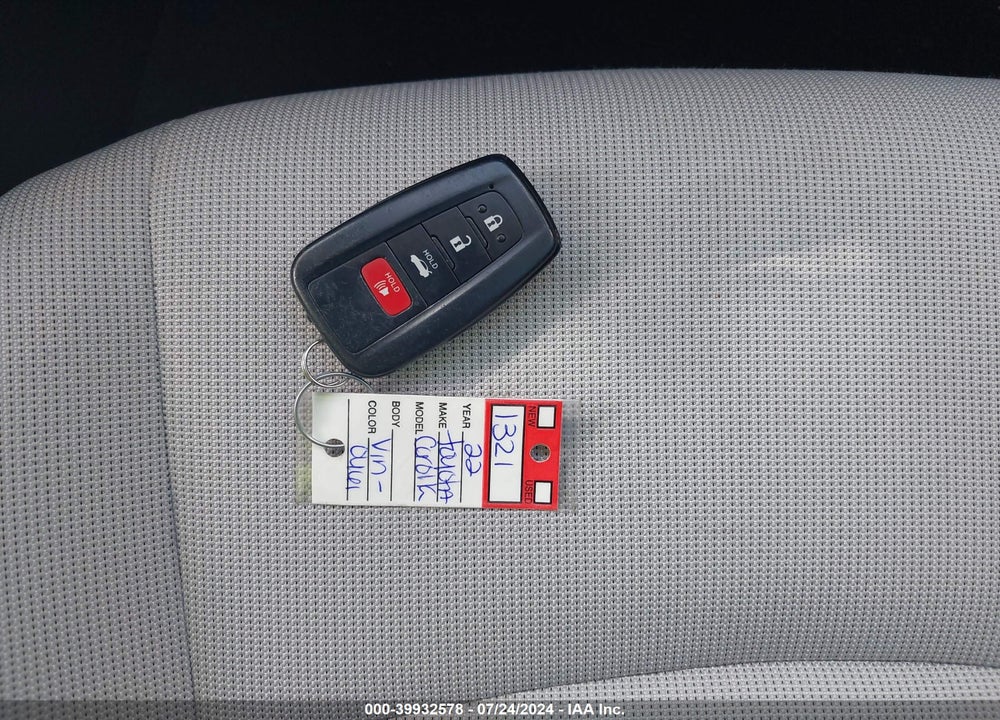 2022 TOYOTA COROLLA HYBRID LE VIN: JTDEAMDE4N3000461