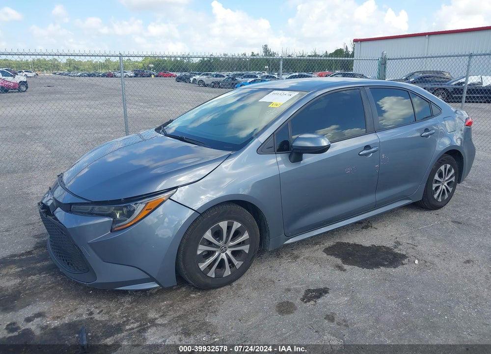 2022 TOYOTA COROLLA HYBRID LE VIN: JTDEAMDE4N3000461