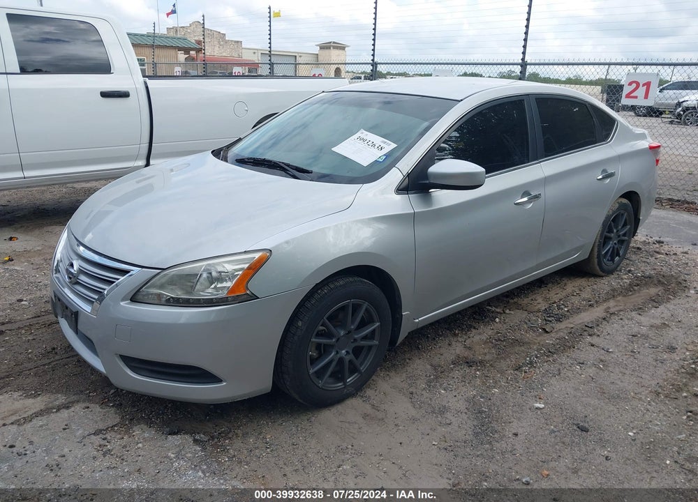 2013 NISSAN SENTRA SV VIN: 1N4AB7AP0DN908112
