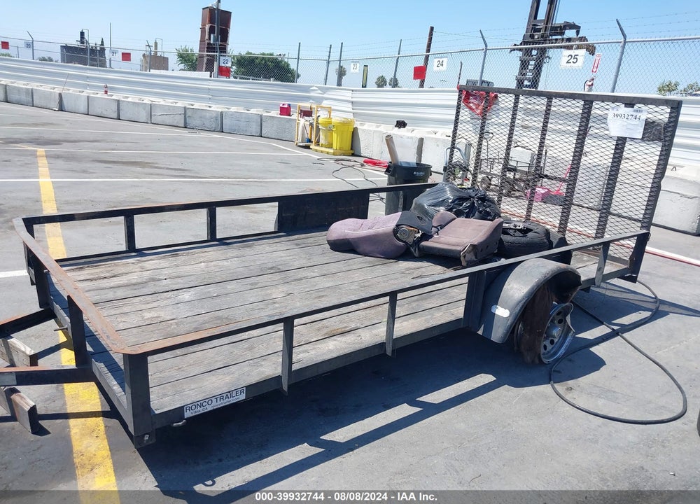 1985 RONCO TRAILER, INC 12 FT VIN: 1R9UE1210FV252062