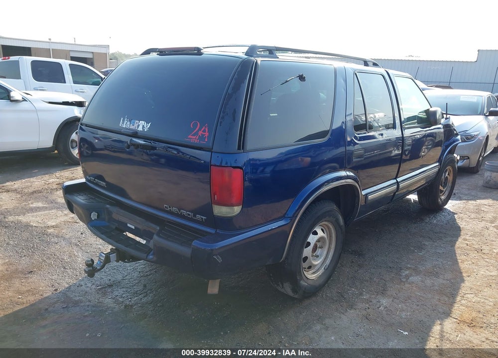 2001 CHEVROLET BLAZER VIN: 1GNDT13W91K234164