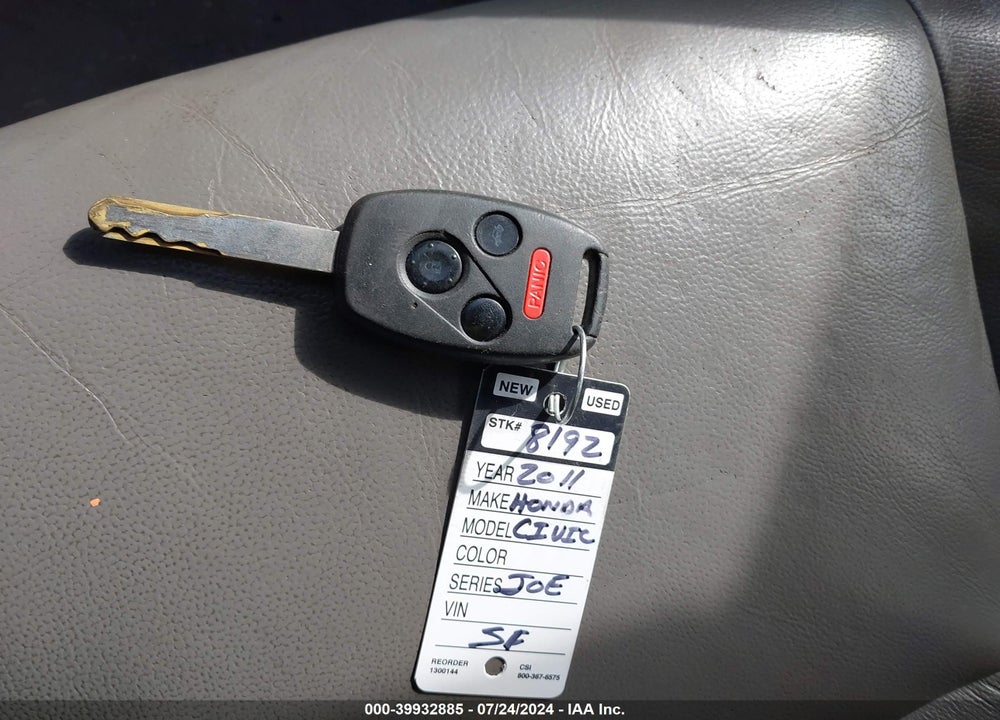 2011 HONDA CIVIC EX-L VIN: 19XFA1F92BE022109