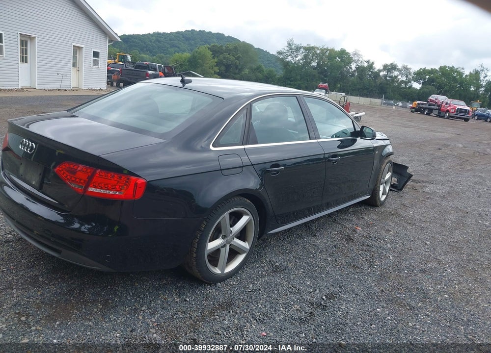 2012 AUDI A4 2.0T PREMIUM VIN: WAUFFAFL7CA102228