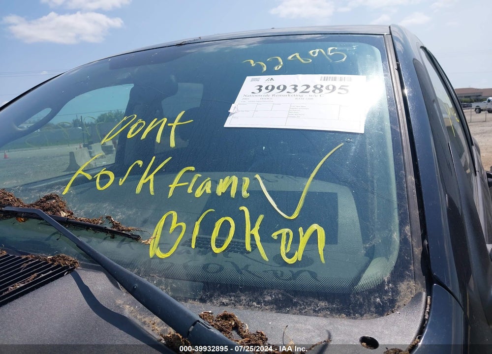 2003 DODGE RAM 1500 SLT/LARAMIE/ST VIN: 1D7HU18D13S243710