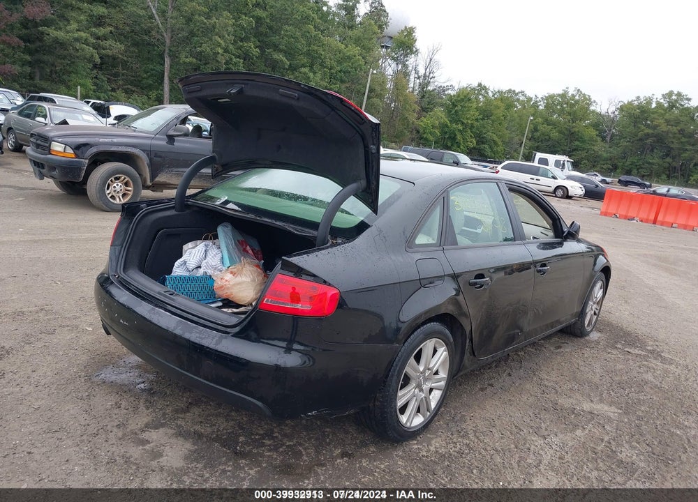 2011 AUDI A4 2.0T PREMIUM VIN: WAUBFAFL9BN047884