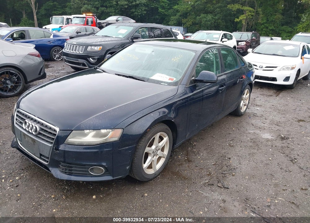 2009 AUDI A4 2.0T PREMIUM VIN: WAULF78K09A126311