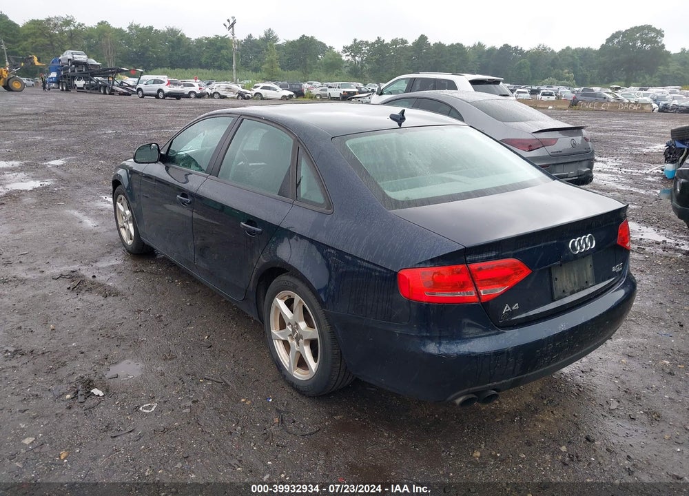 2009 AUDI A4 2.0T PREMIUM VIN: WAULF78K09A126311
