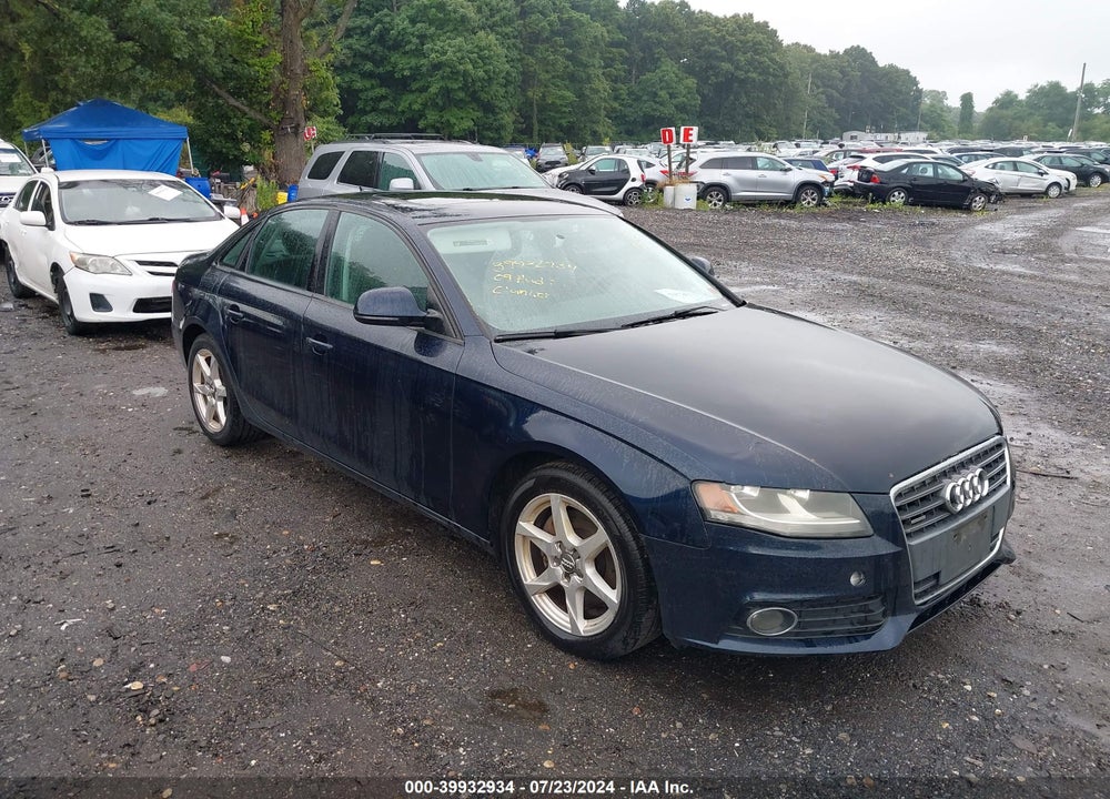 2009 AUDI A4 2.0T PREMIUM VIN: WAULF78K09A126311