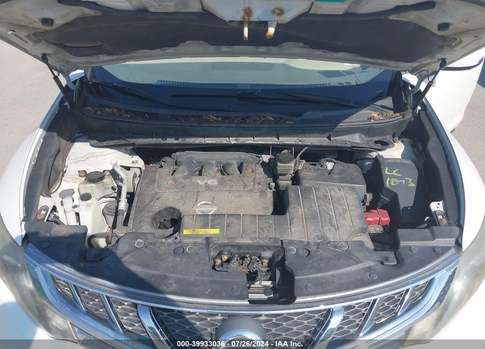 2012 NISSAN MURANO S VIN: JN8AZ1MW0CW202633