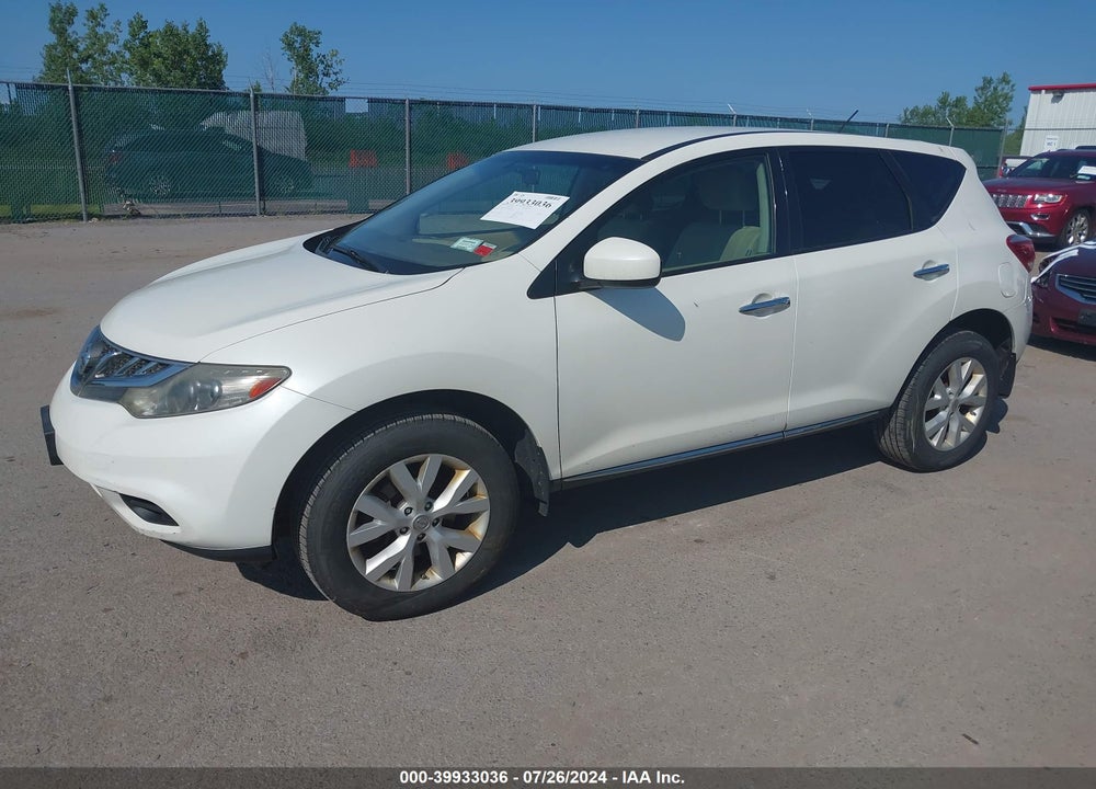 2012 NISSAN MURANO S VIN: JN8AZ1MW0CW202633