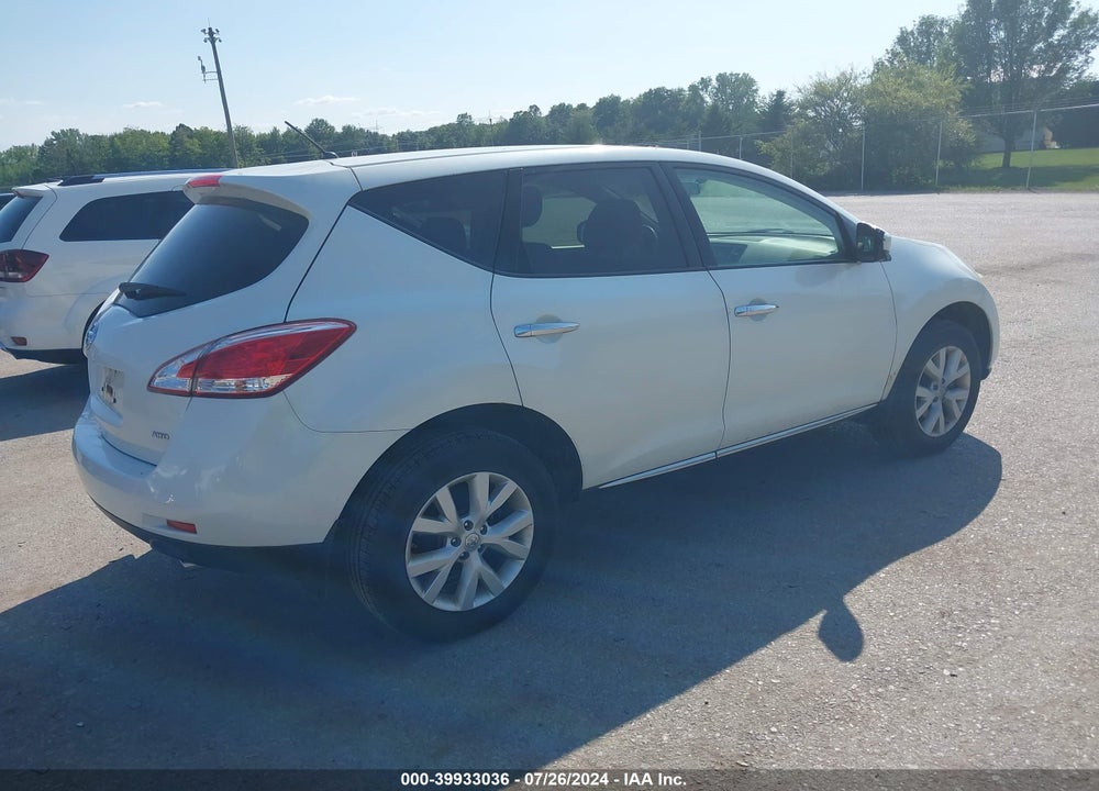 2012 NISSAN MURANO S VIN: JN8AZ1MW0CW202633